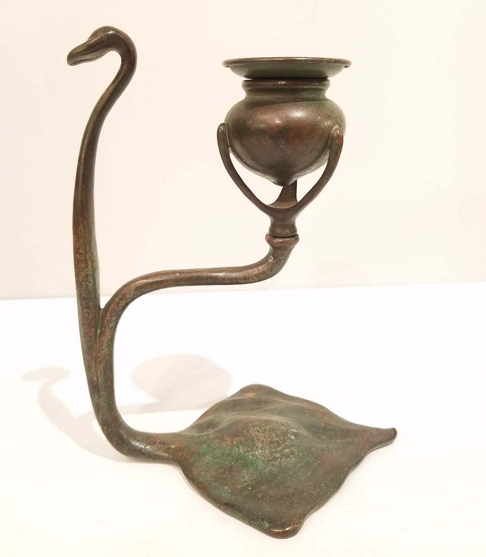 Tiffany Studios Bronze Candleholder (1 of 8)
