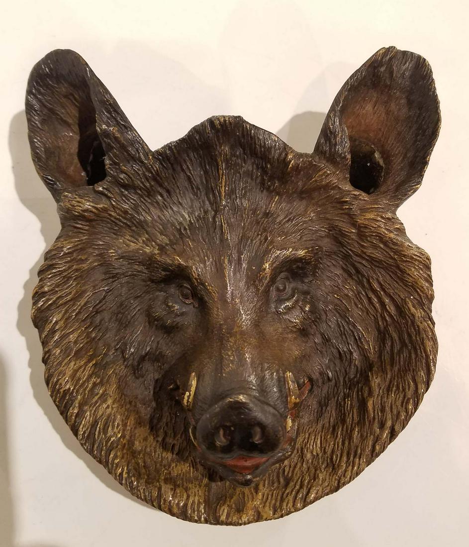 Austrian Bronze Boar Match Holder (1 of 7)