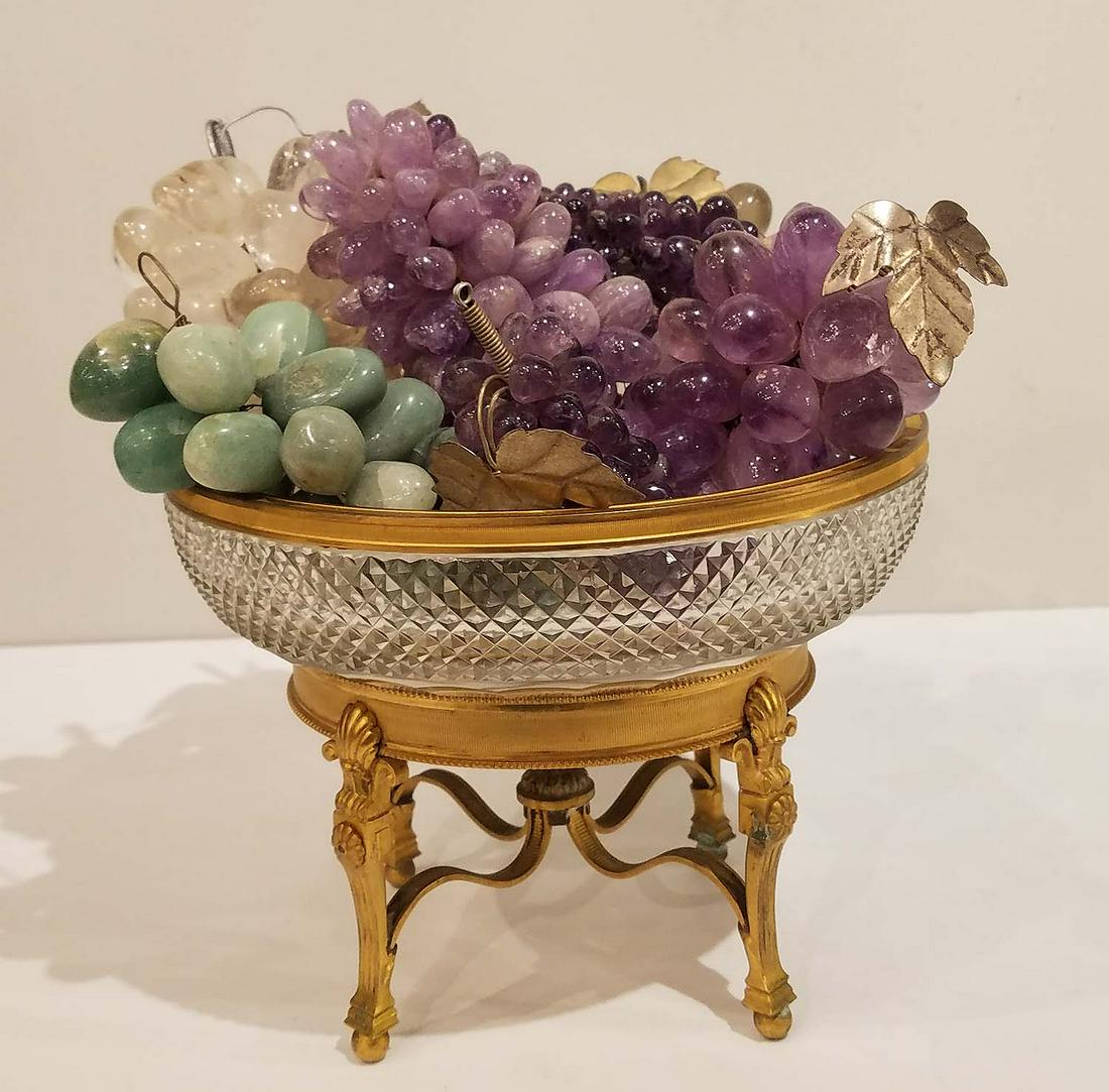 Empire Style Crystal & Gilt Bronze Compote (1 of 6)