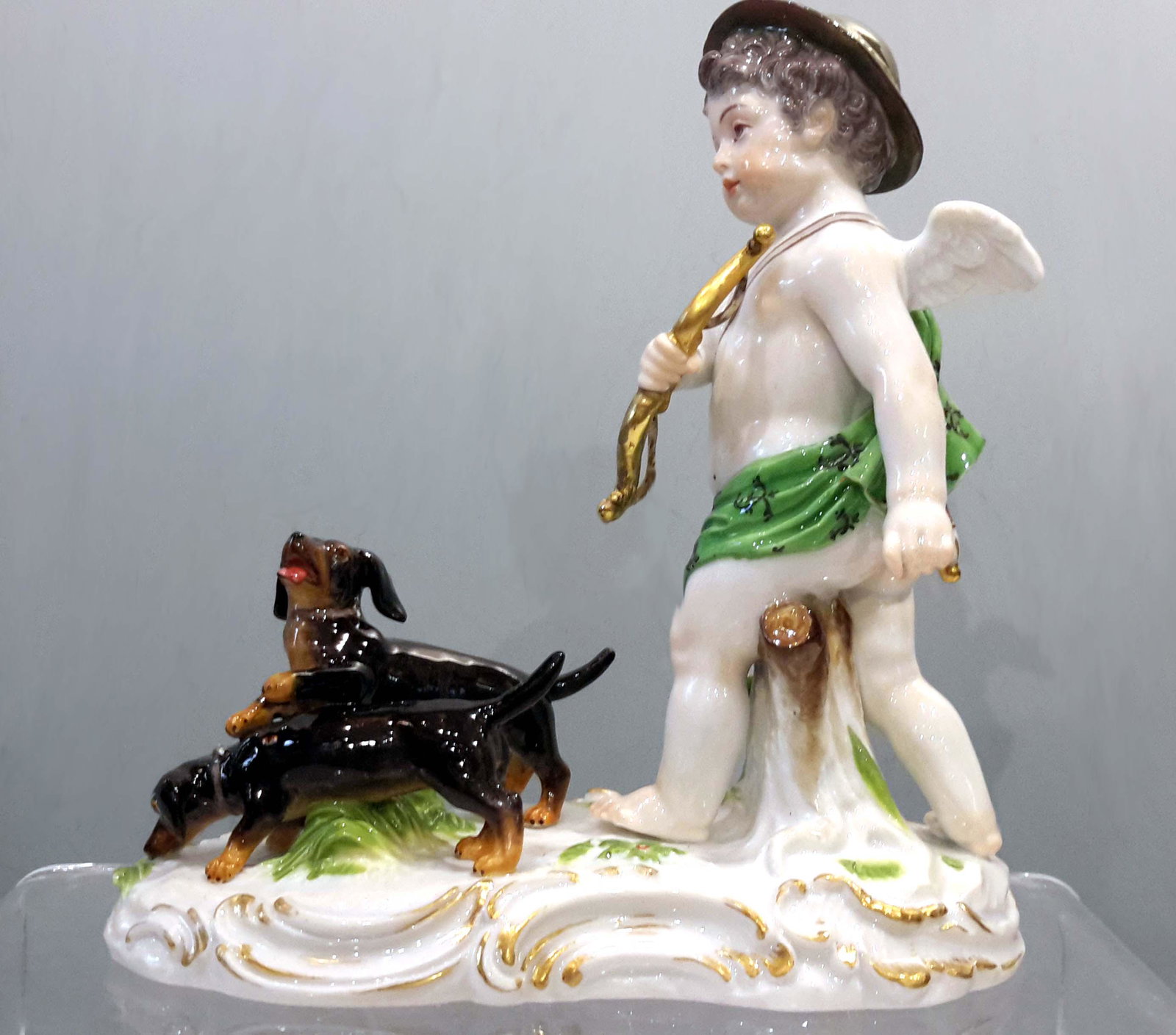 Quality Meissen Porcelain Group: High quality Meissen porcelain group . 19C.