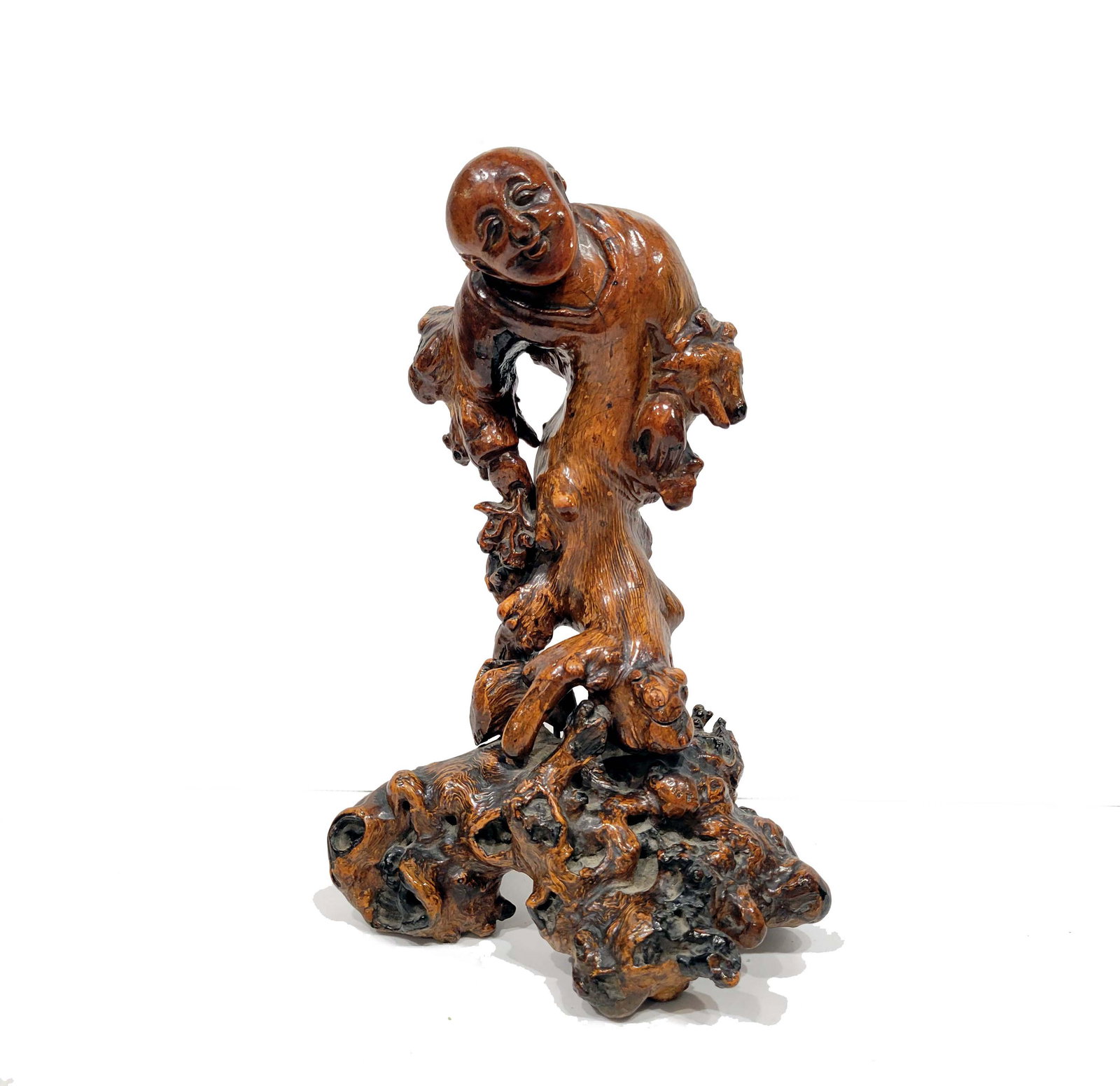 Chinese Carved Root Wood Figure, 18th-19th Century (1 of 11)