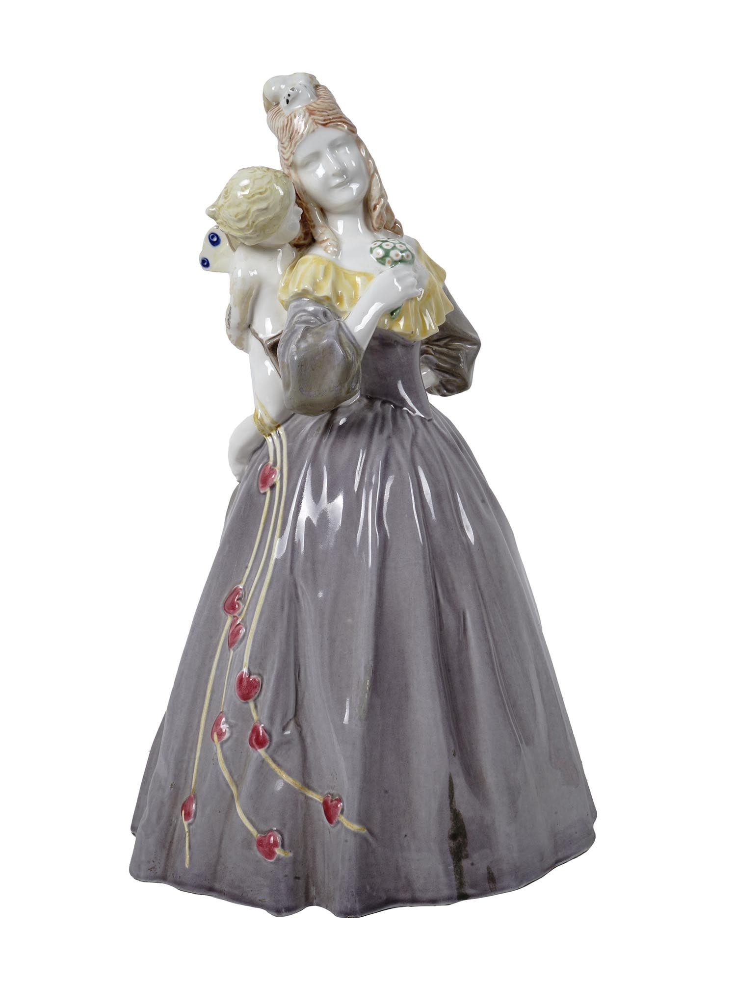 ANTIQUE AUSTRIAN GOLDSCHEIDER PORCELAIN FIGURINE (1 of 11)