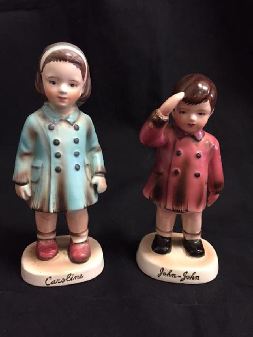 Inarco Figures "John John & Caroline Kennedy": Japan/Cleveland C-1963 5 3/4"