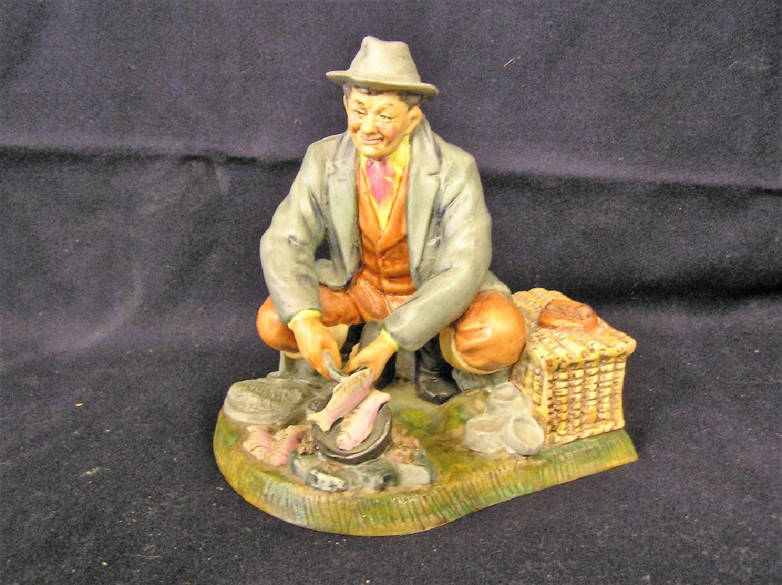 Man Cooking Fish Royale Doulton Pottery: Royale Doulton Pottery
