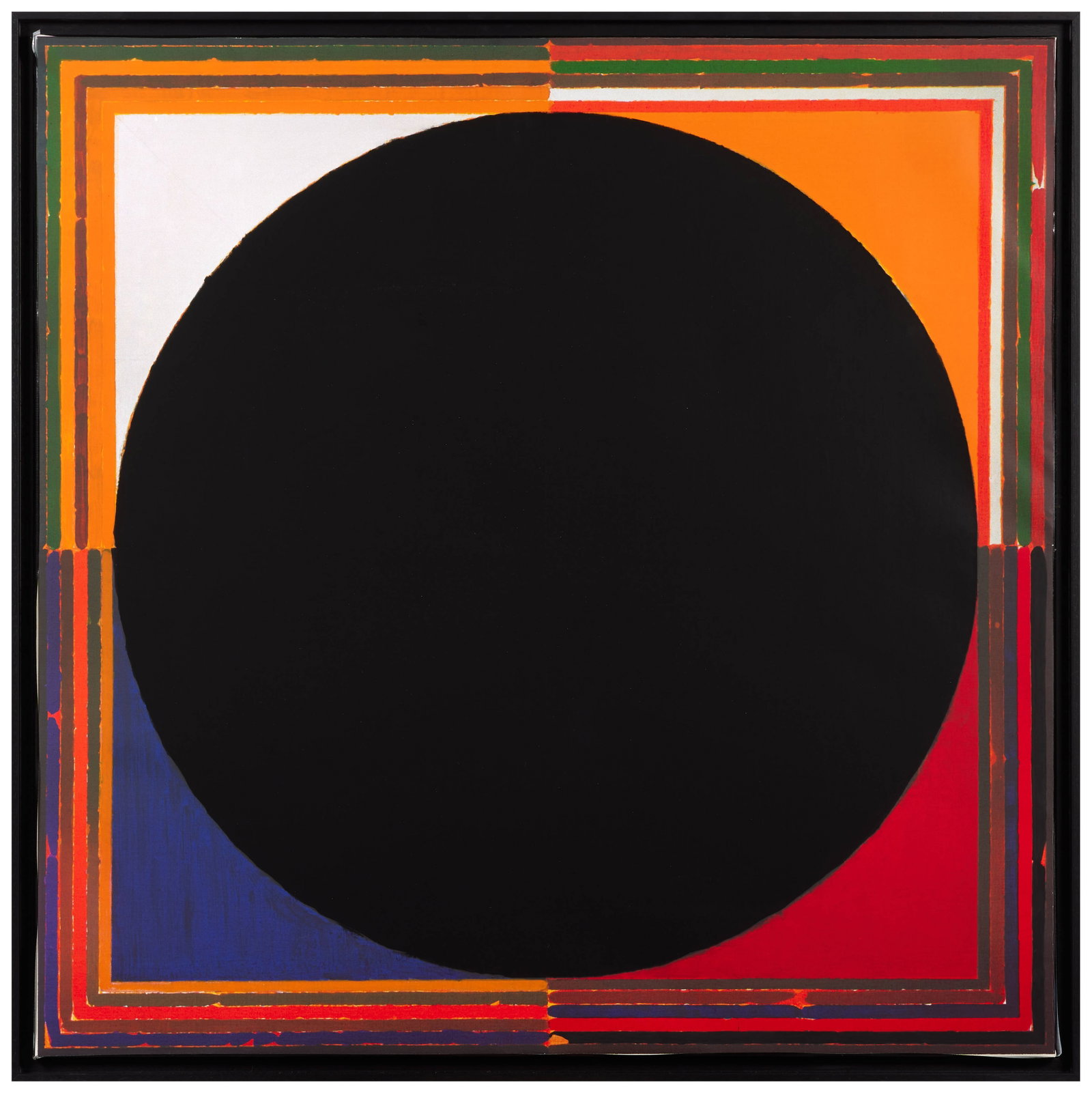 Sayed Haider RAZA: Sayed Haider RAZA Sans titre - 2008 Sérigraphie sur toile avec septs passages de couleurs Signée et numérotée "4/8" au dos 100 x 100 cm Éditions Stéphane Klein, Paris