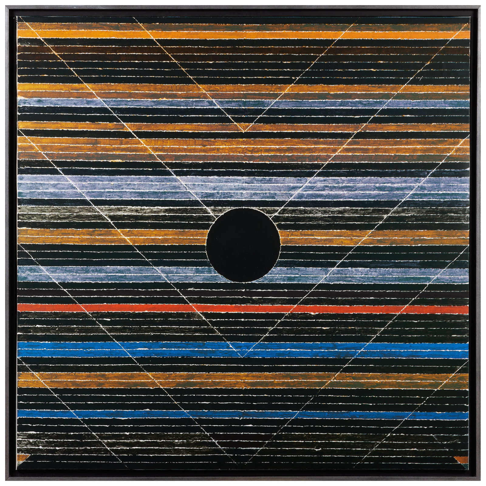 Sayed Haider RAZA: Sayed Haider RAZA Sans titre - 2008 Sérigraphie sur toile avec sept passages de couleurs Signée et numérotée "2/8" au dos 100 x 100 cm Éditions Stéphane Klein, Paris