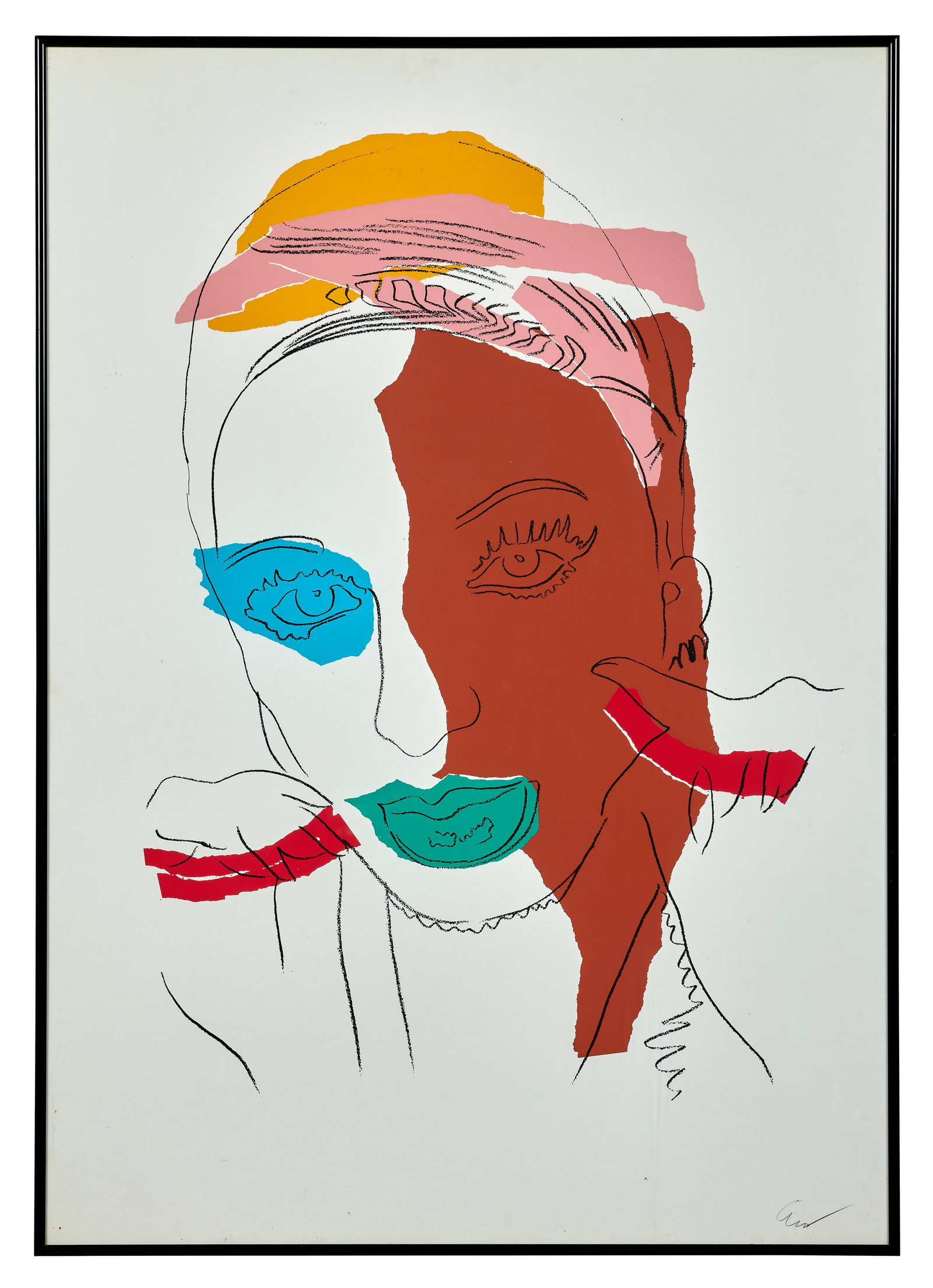 Andy WARHOL: Andy WARHOL Ladies and gentleman - 1975 Sérigraphie en couleurs Signée "A.W" 96 x 67,5 cm (à vue) - encadrée Editeur Studio G7, Bologne, Italie �� Schellmann II.126