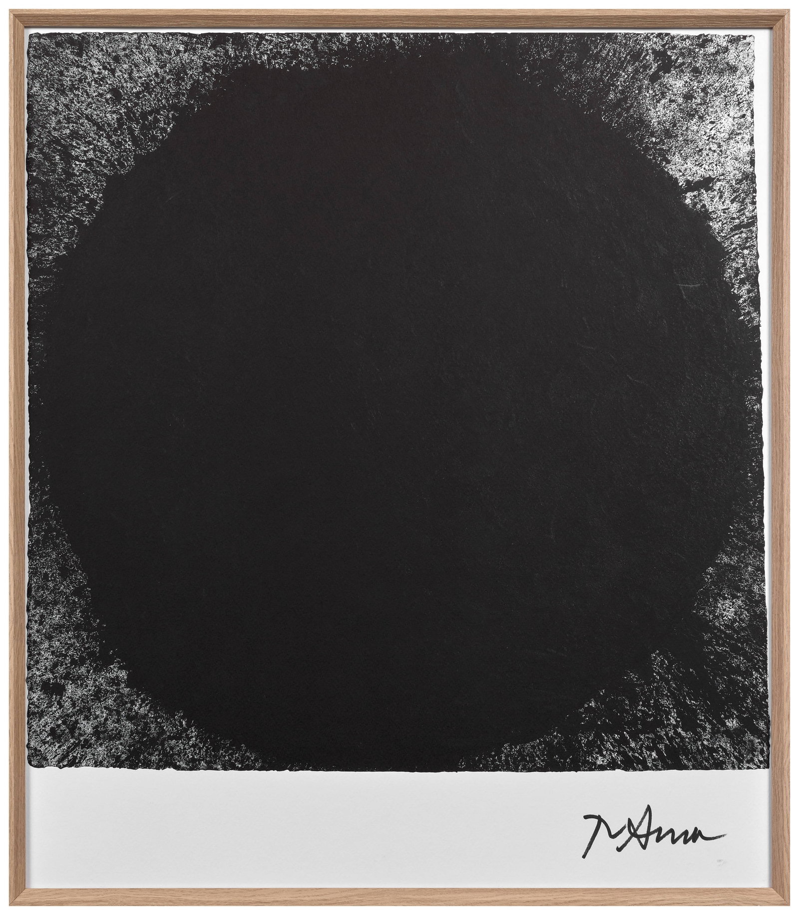 Richard SERRA: Richard SERRA Out-of-round X - 1999/2008 Sérigraphie en noir, impression Novaton (duo-ton avec peinture) sur papier Tintoretto Gesso épais Signée dans la planche Édition à