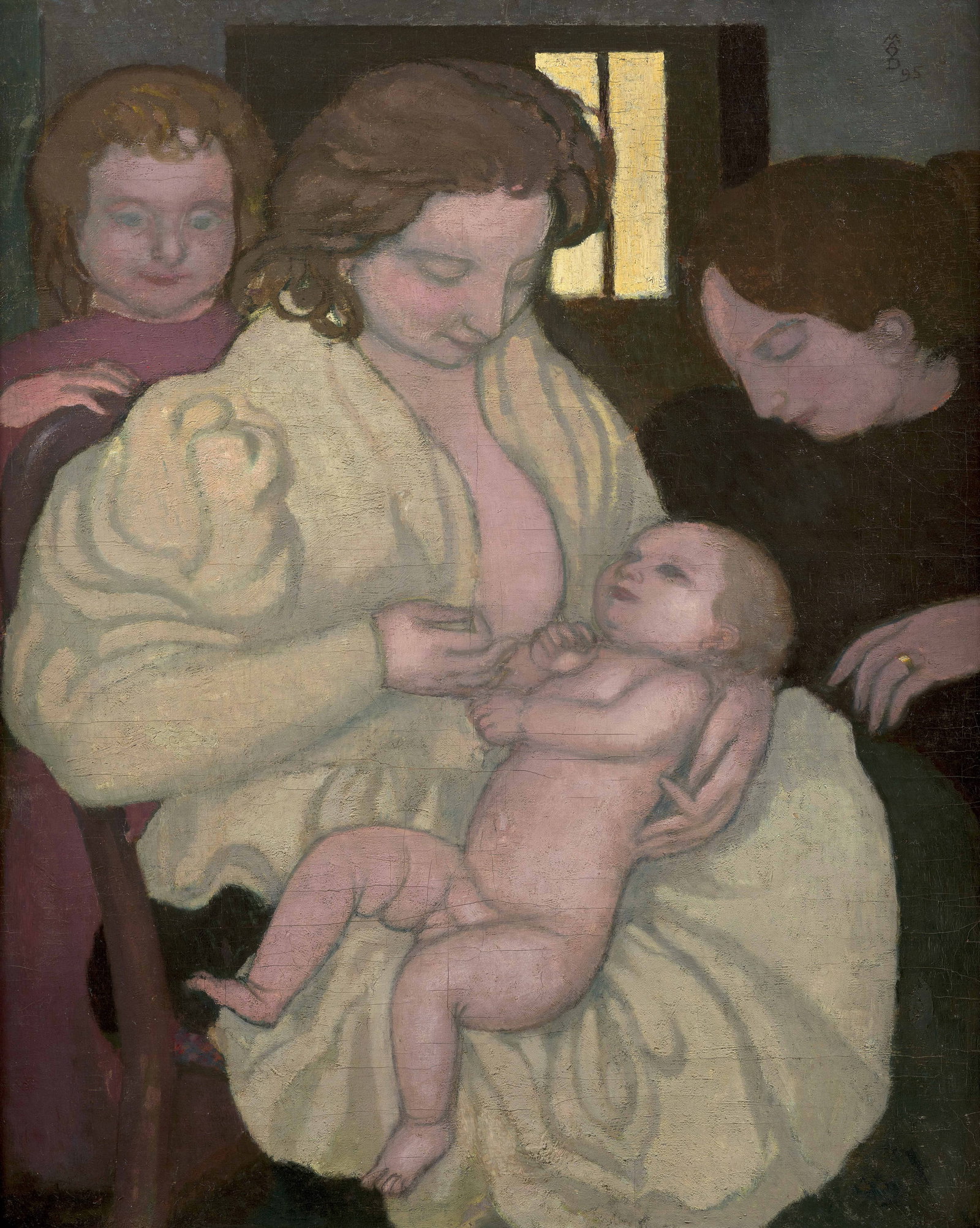 Maurice DENIS: Maurice DENIS Maternité - 1895 Huile sur toile Signé et daté en haut à droite "M/A/V/D/95" 81 x 65 cm Provenance : Galerie Vollard, acquis auprès de l’artiste entre