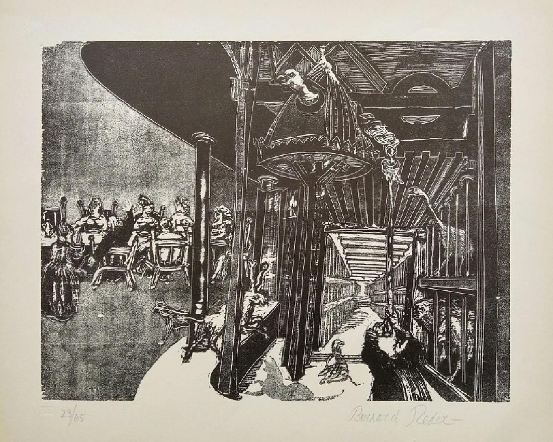 Bernard Reder (American - Czech - Ukrainian, 1897-1963): The Legends of Noah, 1956, Lithograph, 38 x 47 cm, Signed & numbered "23/65"