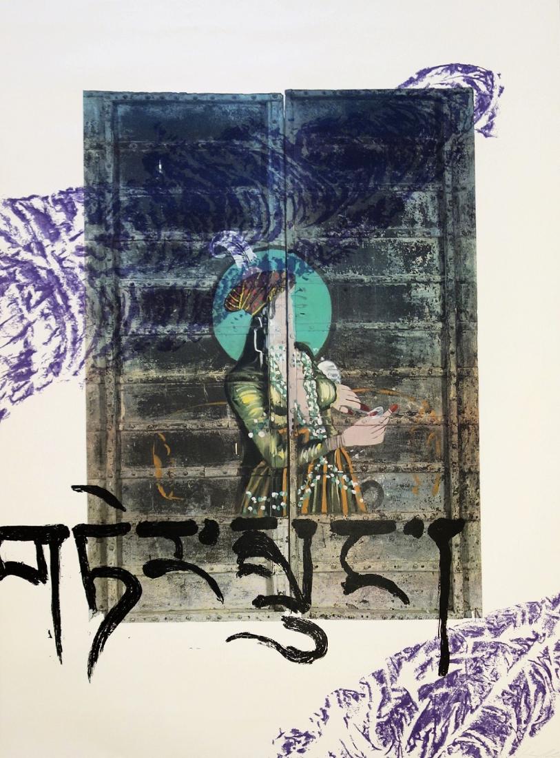 Julian Schnabel (American, born 1951): Tibetan House, 1995, Serigraph, 147 x 106 cm , Signed and numbered "20/200"