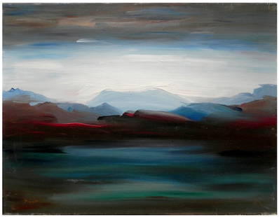 Mordechai Avniel (Israeli - Russian, 1900-1989): Galilee landscape, Oil on canvas, 50 x 65 cm, Signed