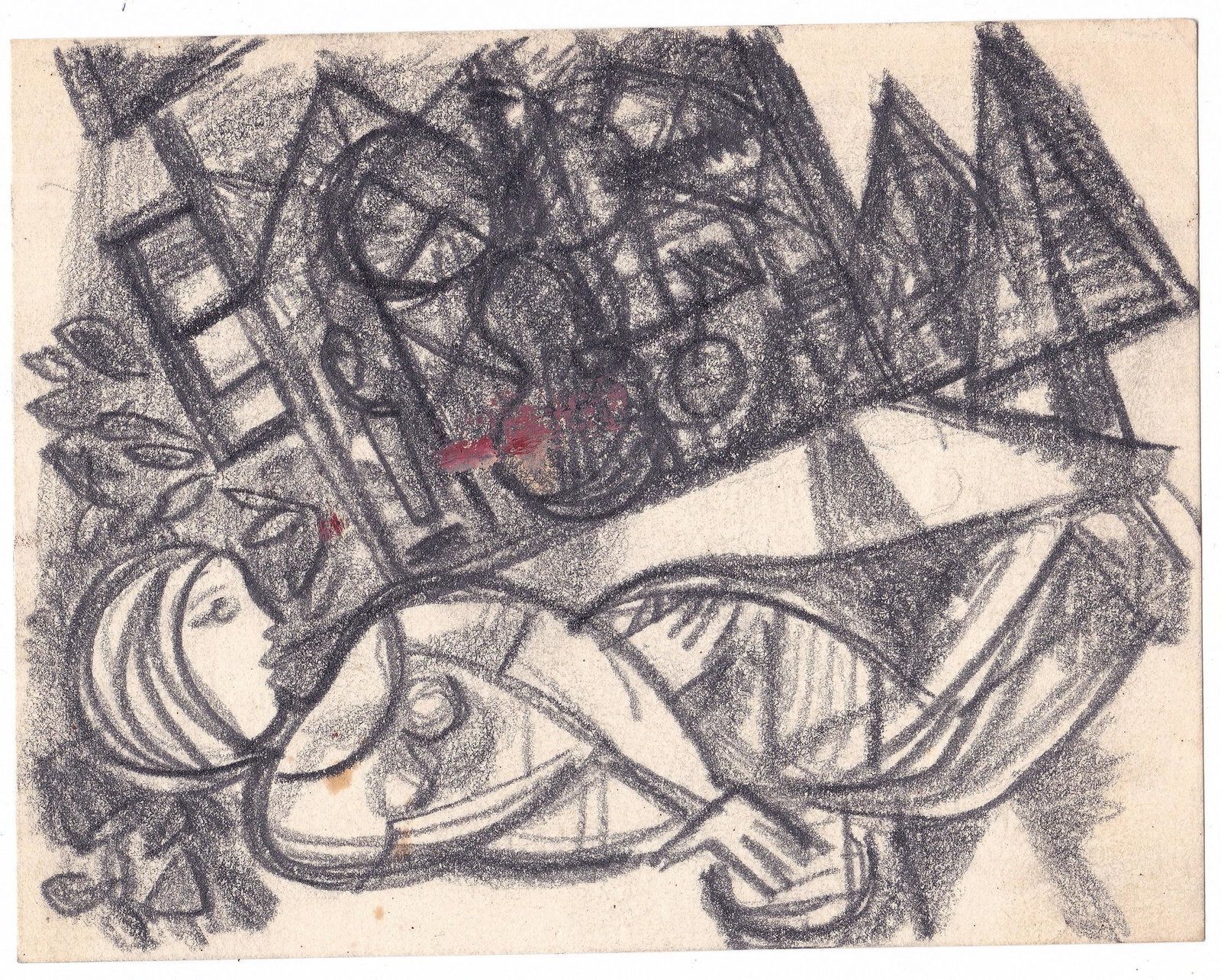 Leo Roth (Israeli, 1914-2002): A girl in the Kibbutz, Pencil on paper, 10 x 14 cm, Unsigned (COA will be issued by Yair Art Gallery, Tel Aviv)