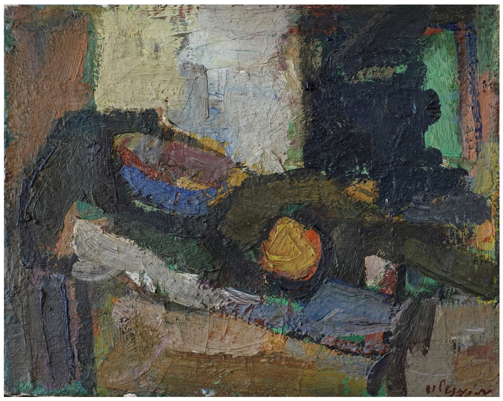 Moshe Rosenthalis (Lithuanian - Israeli, 1922-2008): Still life, 1960s, Oil on canvas, 30 x 36 cm, Signed