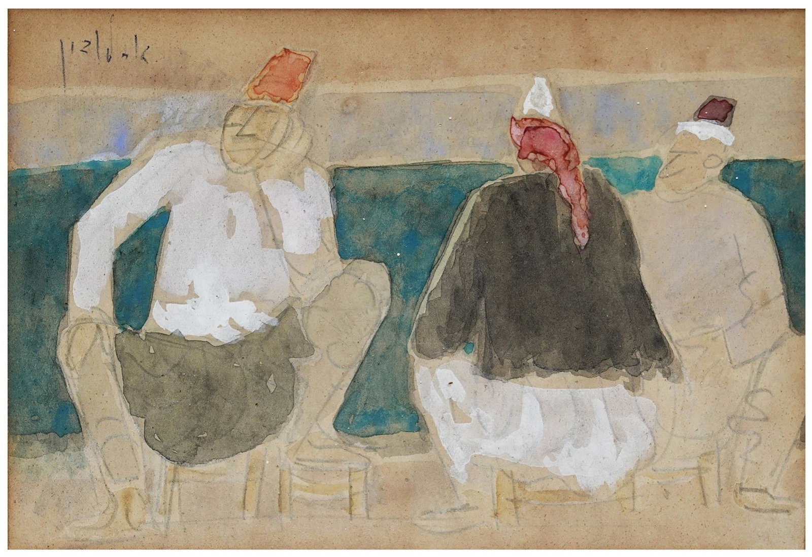 Arieh (Leo) Lubin (Israeli - American, 1897-1980) (1 of 3)