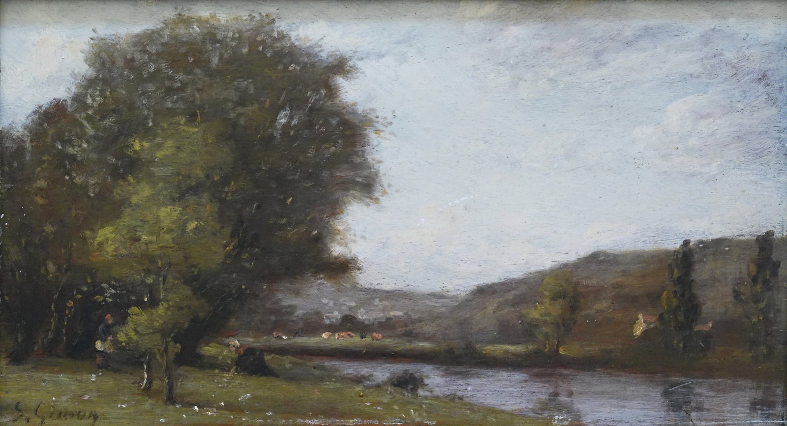 S. GIMON, Barbizon School artist (French, XIX) (1 of 5)
