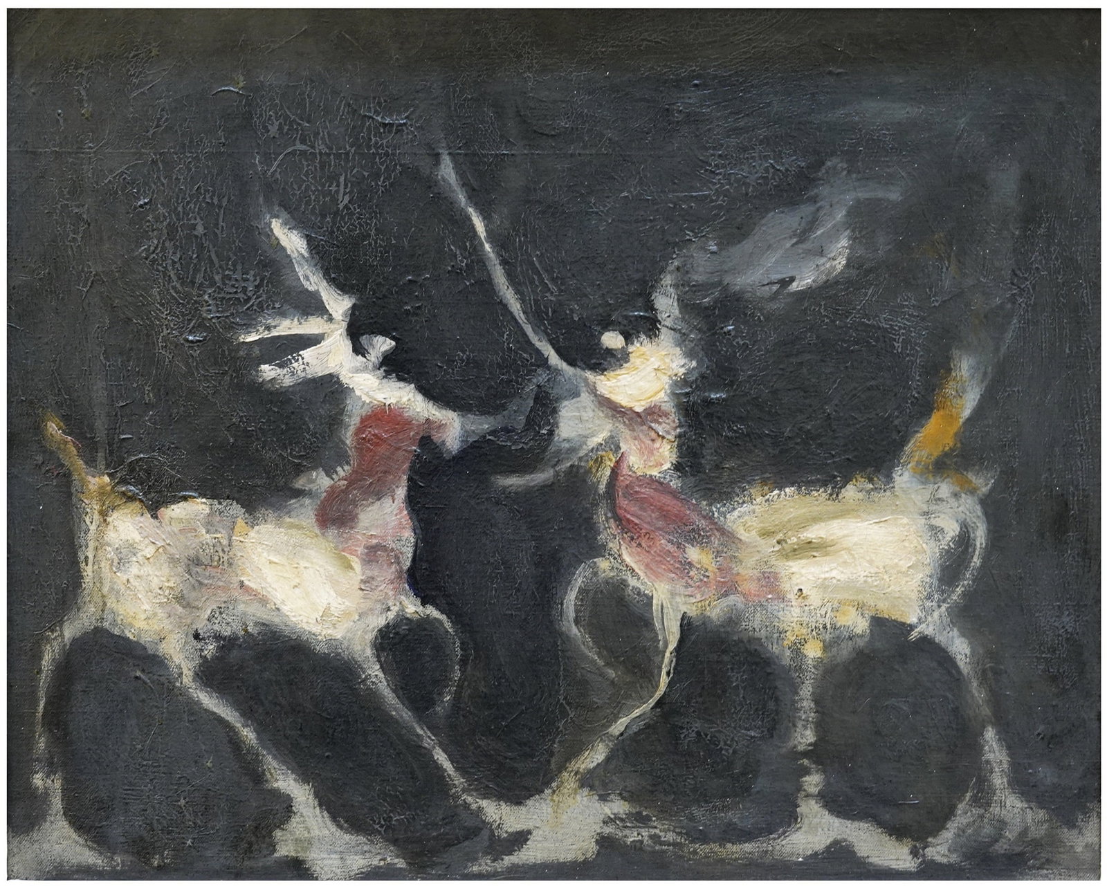 Alfred Aberdam (French - Polish - Ukrainian, 1894-1963): Horsemen, Oil on canvas, 31 x 39 cm, Signed on verso