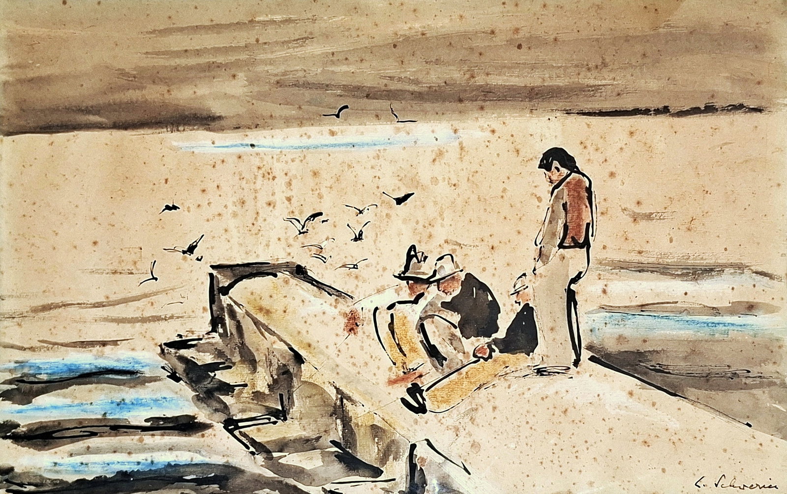 Ludwig Schwerin (German - Israeli, 1897-1983) (1 of 3)