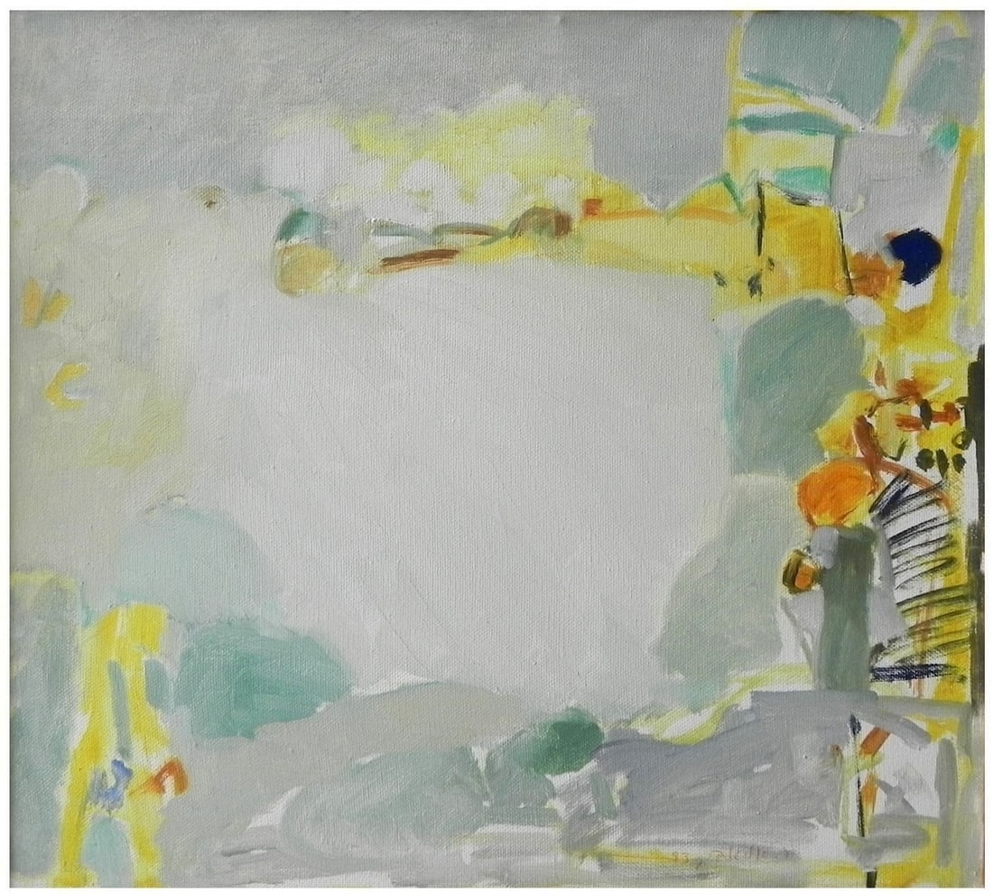Rivka Eliav (Israeli, 1930-2011): Jerusalem mountains landscape, 1993, Oil on canvas, 45 x 50 cm, Signed and dated