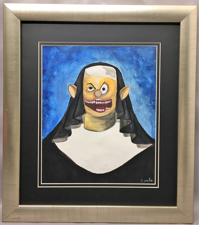 George Condo Gouache on paper (1 of 1)