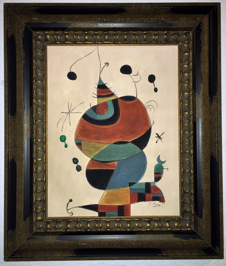 Joan Miro  Oil on Canvas (1 of 4)