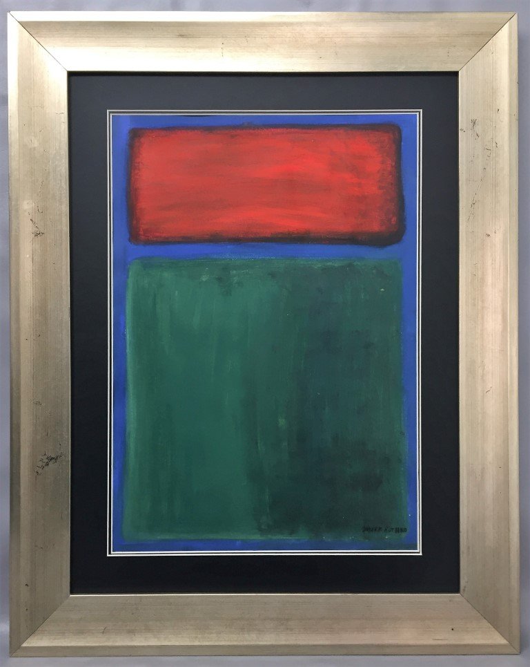 Mark Rothko Oil on Heavy Paper (1 of 4)