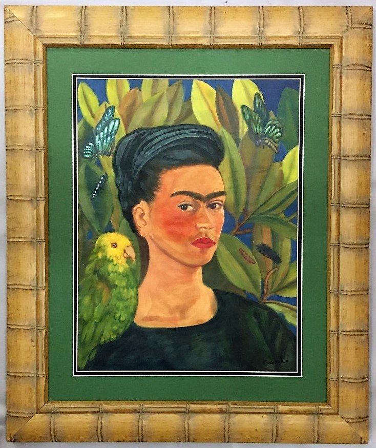 Frida Kahlo Watercolor on paper (1 of 3)