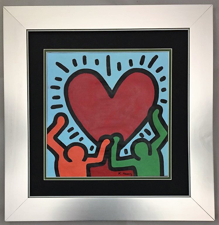 Keith Allen Haring Mixed Media on paper (1 of 2)