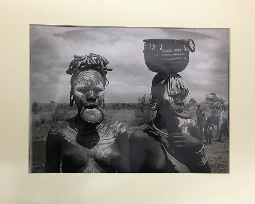 A Large African Woman Photo: African Woman Photo 27.50"x19.50 (Condition Good)