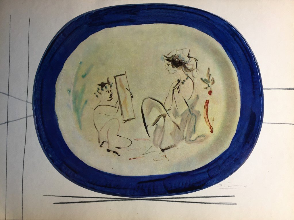 Pablo Picasso Lithograph: Private Collection 11" x 15" Certificate & Provenance Pablo Picasso 1881 - 1973 was a Spanish painter, sculptor, printmaker, ceramicist, stage designer, poet and playwright who spent most of his adult