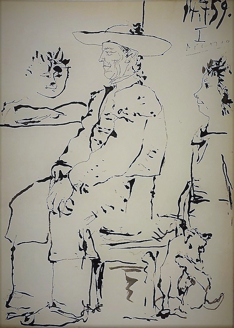 Pablo Picasso Lithograph: Private Collection 15" x 11" Certificate & Provenance Pablo Picasso 1881-1973 was a Spanish painter, sculptor, printmaker, ceramicist, stage designer, poet and playwright who spent most of his adult l