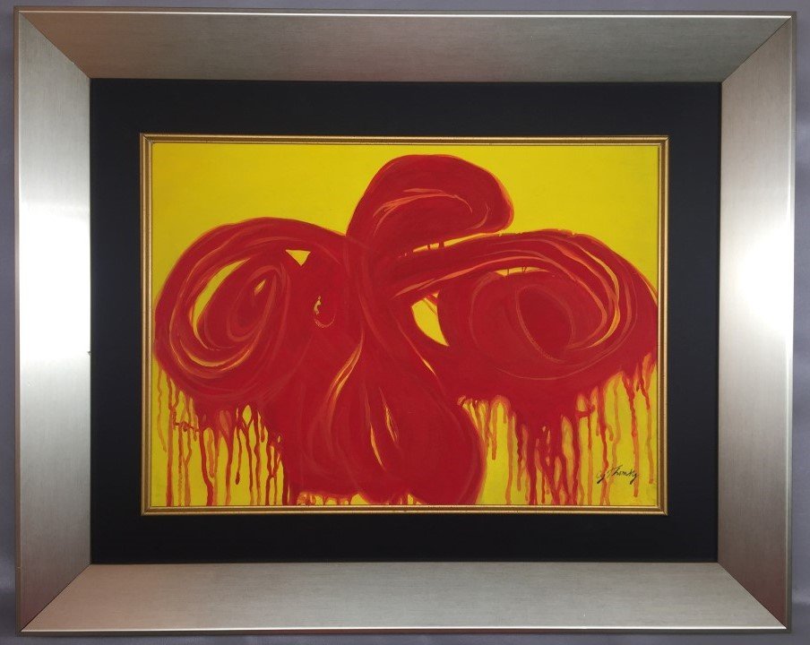 Cy Twombly Gouache on Paper (1 of 3)