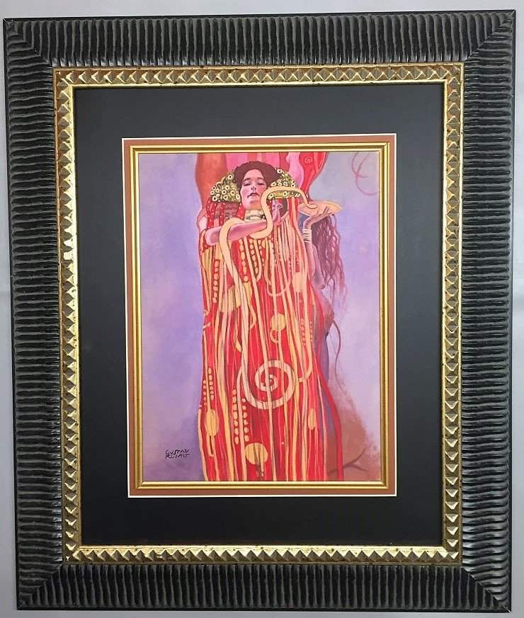 Gustav Klimt  Mixed Media  on Paper (1 of 2)