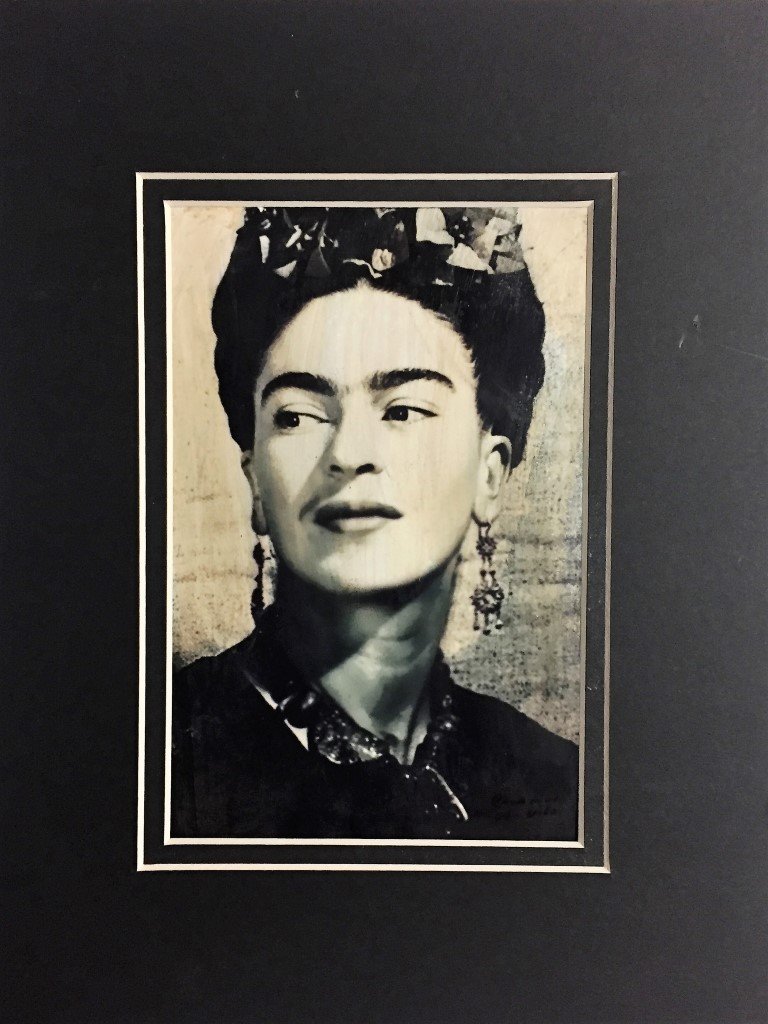 Frida Kahlo photo: Private Collection 6.75" x 4.50" Magdalena Carmen Frida Kahlo y Calderon was born on July 6, 1907 in Coyoacan, then a village on the outskirts of Mexico City. Kahlo stated that she was born at the fam