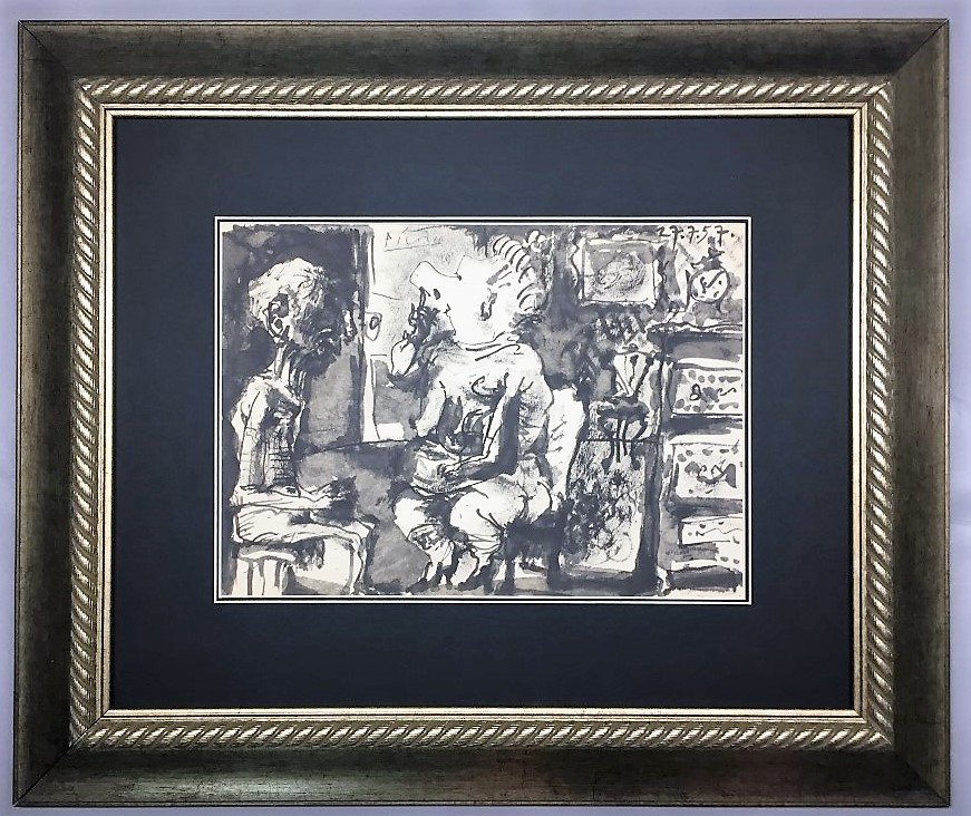 Pablo Picasso Lithograph: Private Collection 15" x 11" Certificate & Provenance Pablo Picasso 1881 - 1973 was a Spanish painter, sculptor, printmaker, ceramicist, stage designer, poet and playwright who spent most of his adult