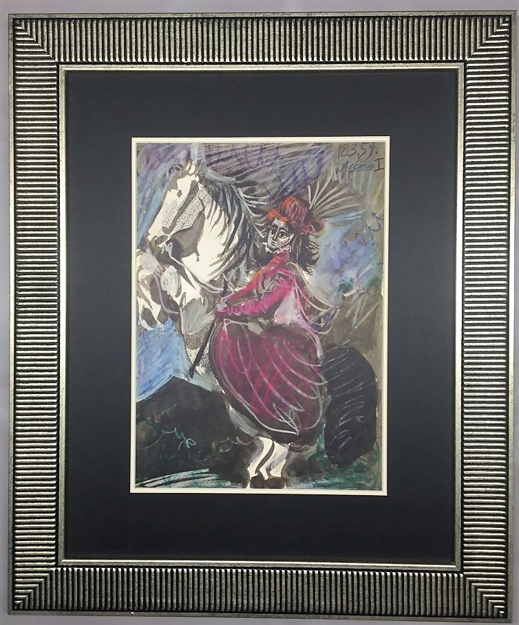 Pablo Picasso Lithograph: Private Collection 15" x 11" Certificate & Provenance Pablo Picasso 1881 -1973 was a Spanish painter, sculptor, printmaker, ceramicist, stage designer, poet and playwright who spent most of his adult 