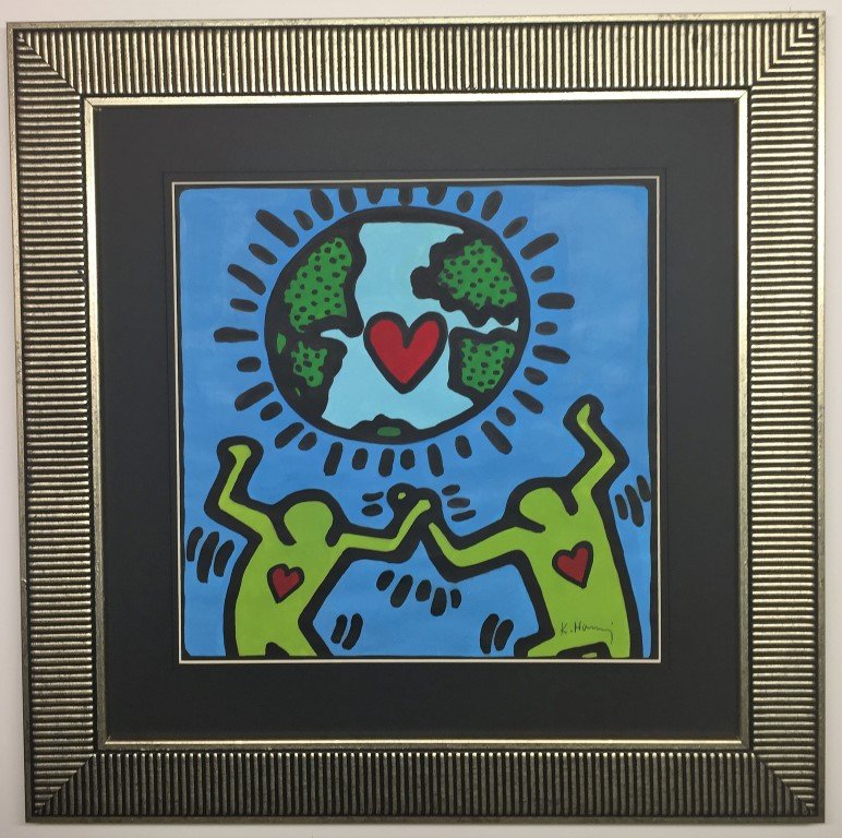 Keith Allen Haring Mixed Media   on paper (1 of 1)