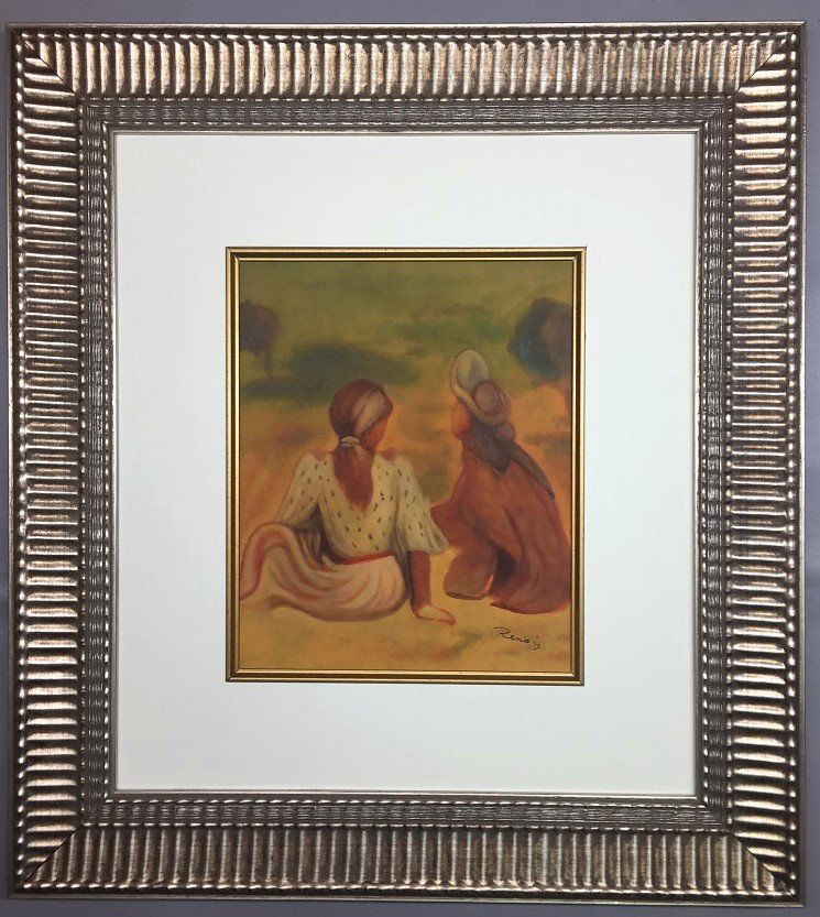 Pierre-Auguste Renoir Watercolor on Paper (1 of 2)