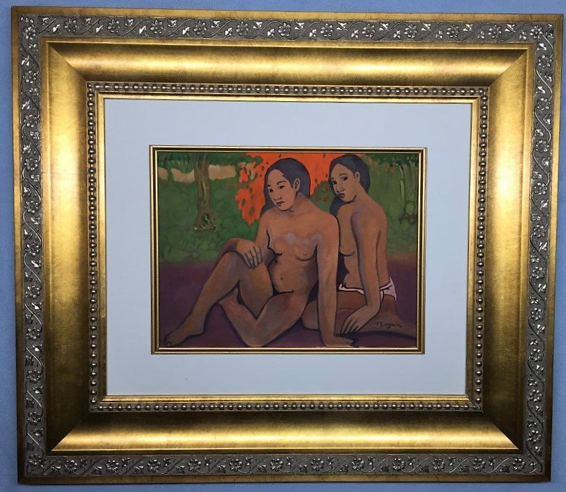 Eugene Henri Paul Gauguin Watercolor (1 of 2)