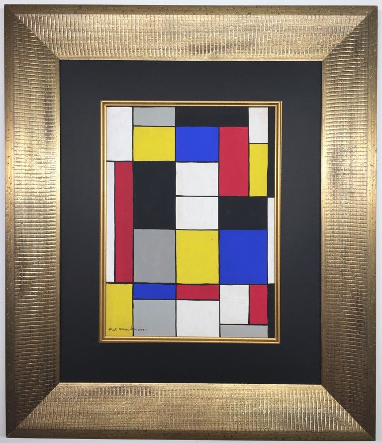Piet Mondriaan Gouache  on Paper (1 of 3)