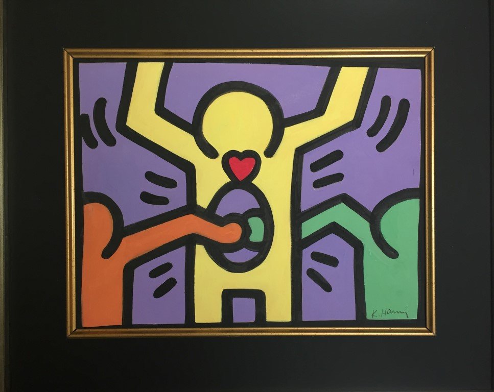 Keith Allen Haring Mixed Media   on paper (1 of 1)