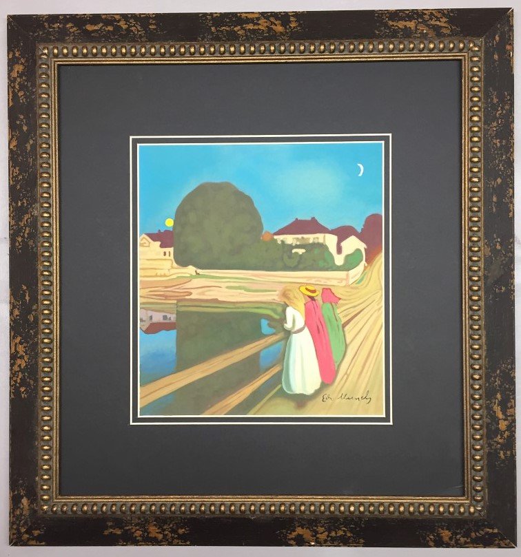 Edvard Munch Watercolor on Paper (1 of 1)