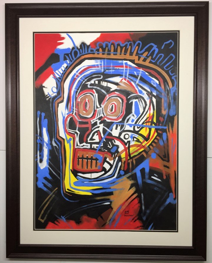 Jean-Michel Basquiat Mixed Media on heavy paper: Private Collection 29.5" x 21.5" Attrib. with Certificate 1960 -1988 was an American artist. Born in Brooklyn to a Haitian father and Puerto Rican mother, Basquiat first achieved notoriety as part of