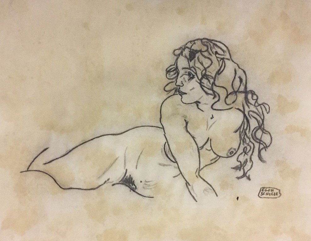 Egon Schiele Ink on paper (1 of 1)