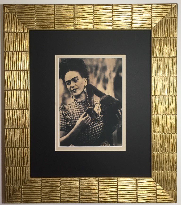 Frida Kahlo photograph: Private Collection Frida Kahlo de Rivera 1907-1954 born Magdalena Carmen Frida Kahlo y Calderon was a Mexican painter known for her self-portraits. (Condition Good)