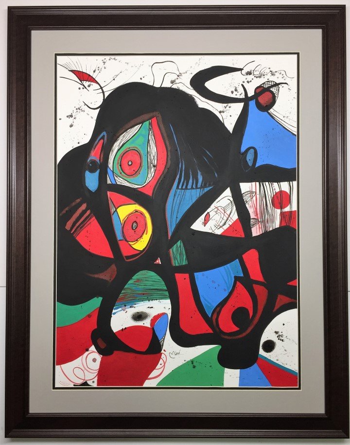 Joan Miro  Mixed Media on heavy paper (1 of 3)