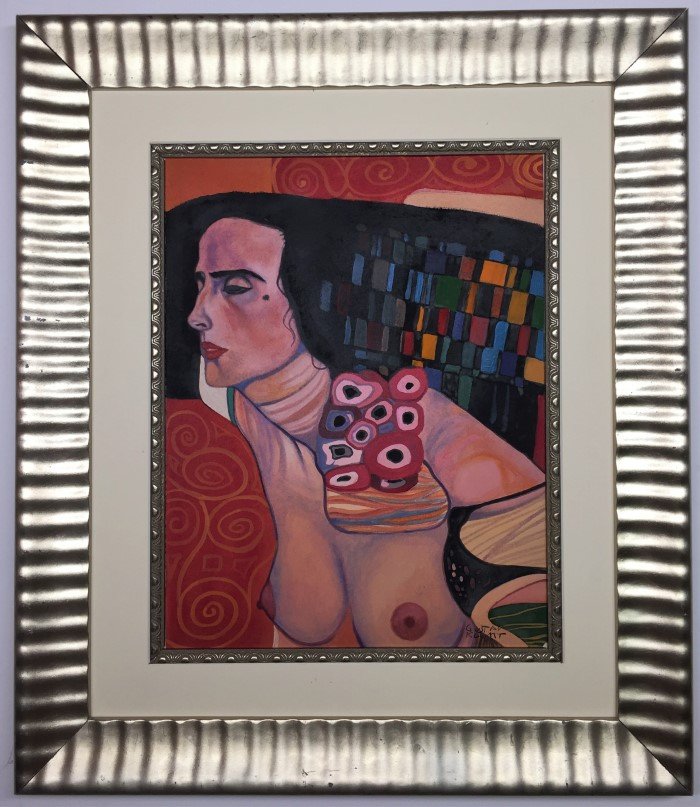 Gustav Klimt  Mixed Media  on Paper (1 of 2)