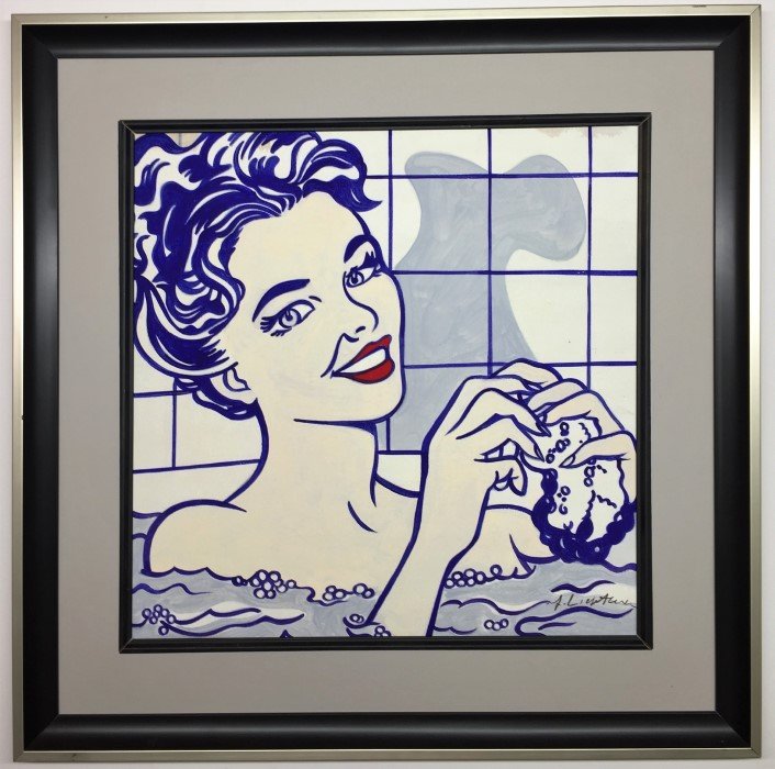 Roy Lichtenstein Watercolor (1 of 2)