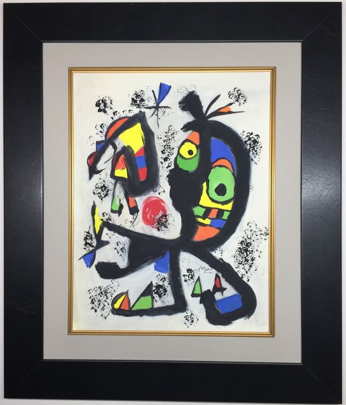 Joan Miro  Gouache on paper (1 of 2)