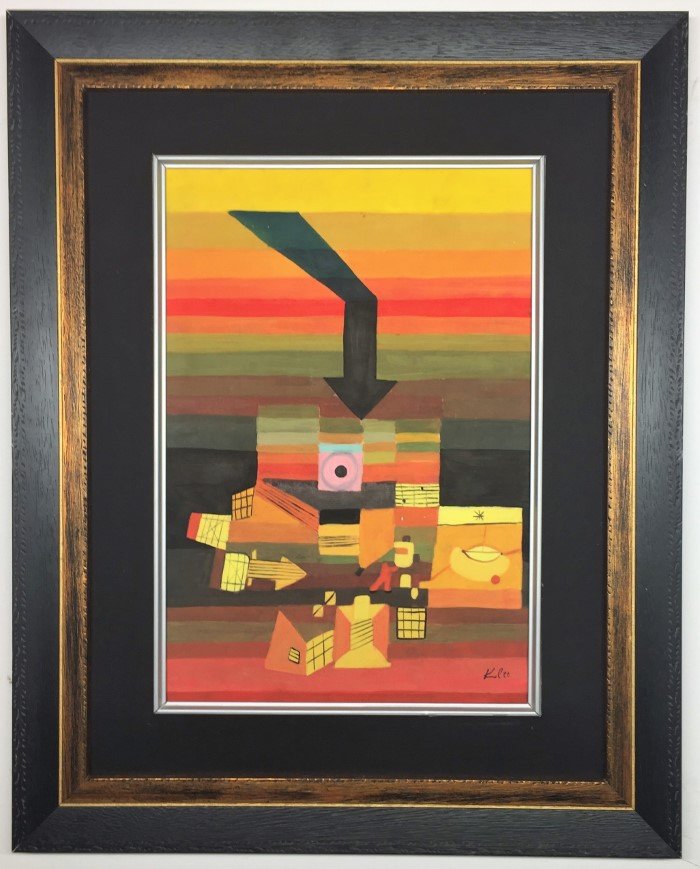 Paul Klee Watercolor: Private Collection 15.5" x 10.5" Attrib. With Certificate Paul Klee was a Swiss German artist. His highly individual style was influenced by movements in art that included Expressionism, Cubism, and S